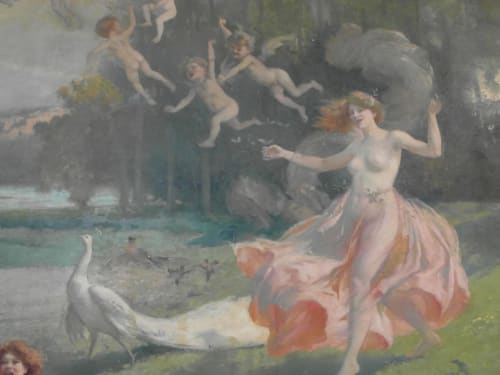 Peinture. Domaine de Montlaur. Gîtes de Charme. Jardins et piscines privatifs. 4 épis gîtes de France. Pays Cathare. Val De Dagne Montlaur.
