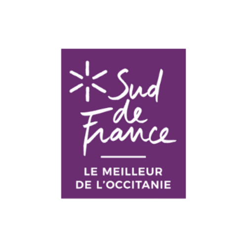 Logo Sud de France. Domaine de Montlaur. Charming gites. Cathar country. Marianne Niermans.