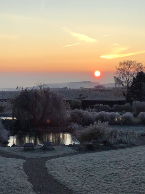 Sonnenaufgang im Winter