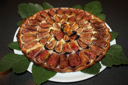 Tarte aux figues d'Isabelle -le mas des arômes-table d'hôtes-gite-Provence-Vaucluse
