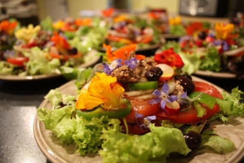 Salade d'été le mas des arômes-table d'hôtes-gite-Provence-Avignon