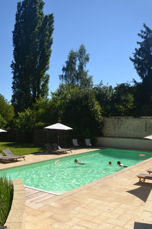 Piscine. Le Clos Sainte-Marie. Chambres d'hôtes. Mesland. Blois et Amboise.