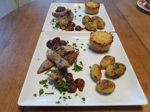 Menu. Domaine de Millox. Chambres d'hôtes. Pays Basque. Landes.