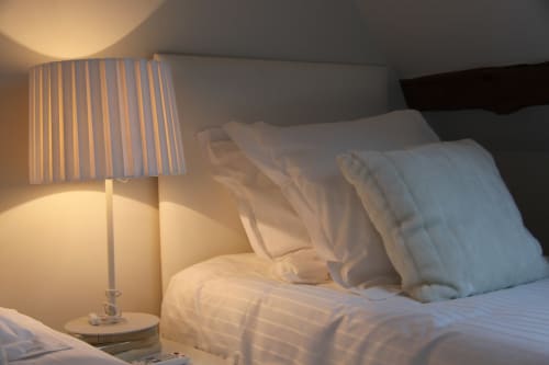 White single bed in guest room