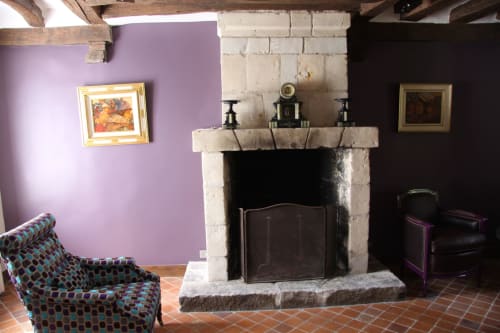 Charmante cheminée en pierre
