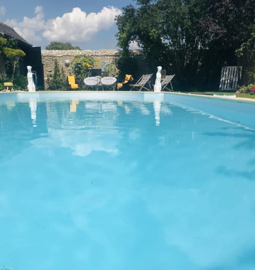 Piscine. Taty Ginette. Chambres d'hôtes. Table d'hôtes. Marolles. Loir-et-Cher.