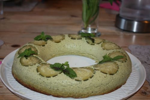 Fait maison au Mas des Arômes, Isabelle vous présente son flan de courgettes à la menthe à déguster à la table d'hôtes