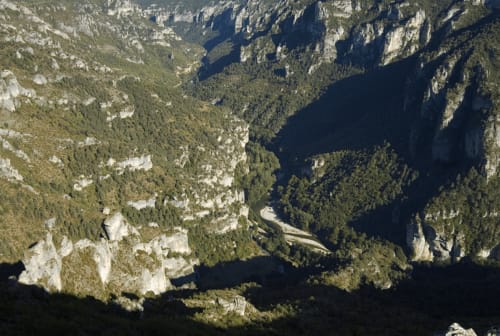 vue aérienne les gorges du tarn - d'un jour à l'autre