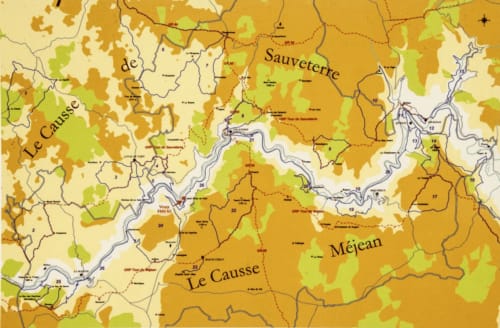 carte Les Grands Causses