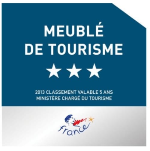 logo Meublé de tourisme 3 étoiles label garantie de qualité
