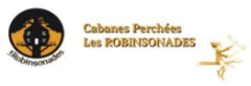 cabane perchée - logo - Les Robinsonades - Saint Christaud | Hébergement écologique - tente suspendue et cabanes perchées