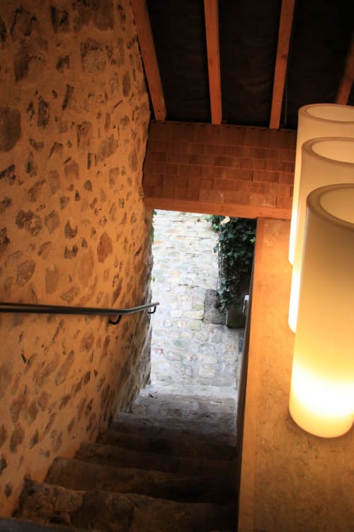 Large stone staircase