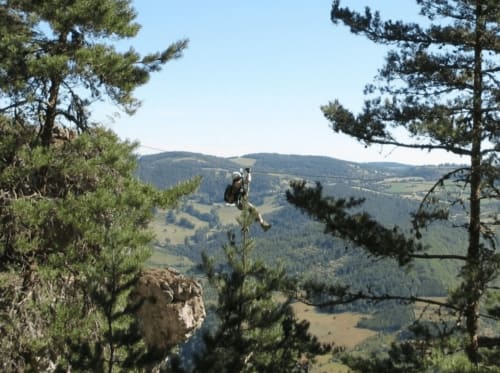 tyrolienne en lozère - d'un jour à l'autre