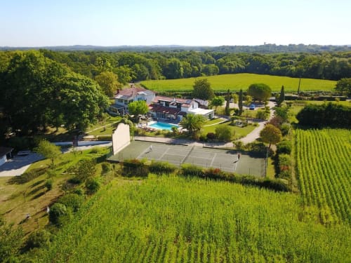 view of the domain.  Domaine de Millox. Bed and Breakfast. Basque Country. Landes.