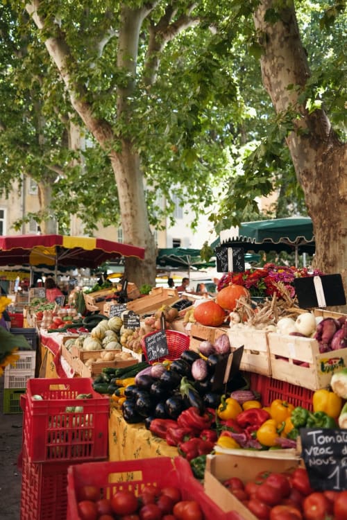 marché de Provence-Le mas des aromes-gite