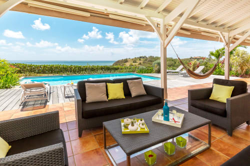 Le plus beau salon de Martinique dans votre location touristique à la Villa Azura, Le Vauclin, Martinique