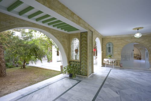 The reception area