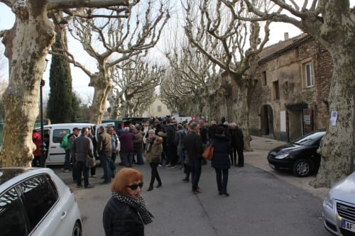 Visite de Marché aux Truffes de Richerenches lors de vos séjours truffes au Mas de la lance