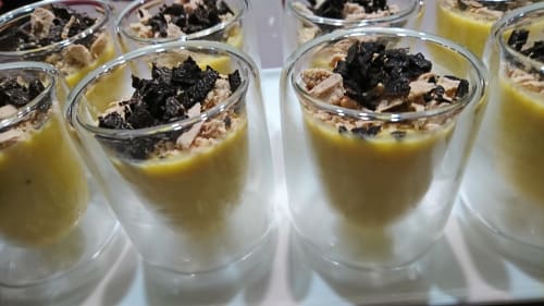 Amuse bouche délicieux et gastronomique lors des weekends truffes au Mas de la Lance