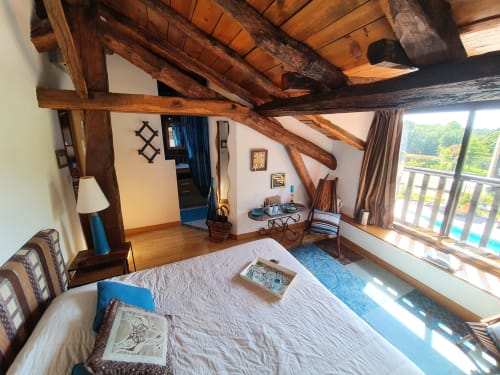 Chambre Moutouchi.Domaine de Millox. Chambres d'hôtes. Pays Basque. Landes. 
