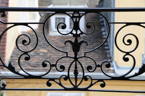 Typical Parisian balconies