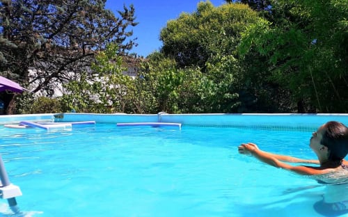 relax at portel des arnaud private swimming pool and deckchairs nature hotel , bed and breakfast 
