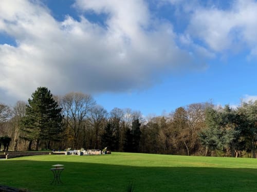 Grand jardin verdoyant
