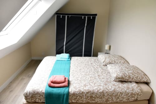 chambre 3 : un grand lit ou deux lits simples - Maison "Bordardoué" - 4 à 6 personnes - location vacances à Belle île en mer - les maisons de Kerdavid'île
