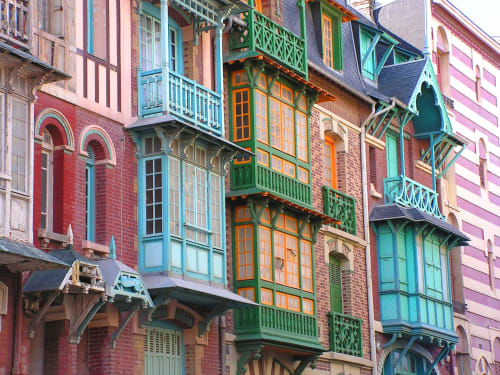 Maisons colorés Mers-Les-Bains Baie de Somme Saint-Valéry Le Crotoy gîtes les granges de la baie