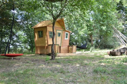 Hut - Wood - Toulouse - Les Robinsonades - Saint Christaud | Ecological accommodation - suspended tent and tree-house