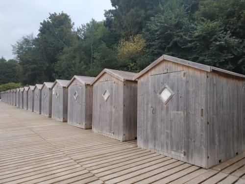 Cabanes de bord de mer Saint-Valéry Baie de Somme gîtes les granges de la baie