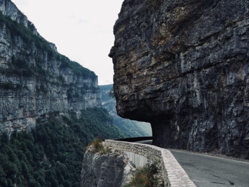 Route touristique, les gorges de la bourne, à proximité de la maison d'Agathe et sophie