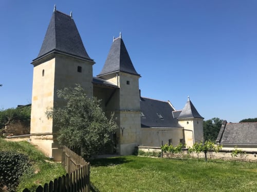 vue sur les 3 tourelles à partir du jardin- Logis escale grand gite saumur