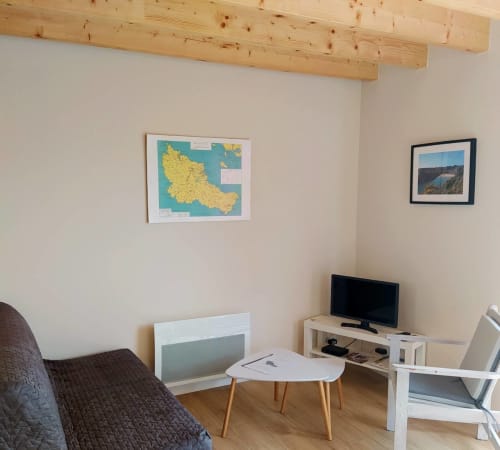 Coin salon - Maison "Herlin" - 1 à 3 personnes - location vacances à Belle île en mer - les maisons de Kerdavid'île