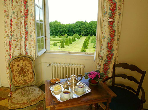 garden - bed and breakfast - château de chambiers - Loire - Le mans - holidays - stay - reception
