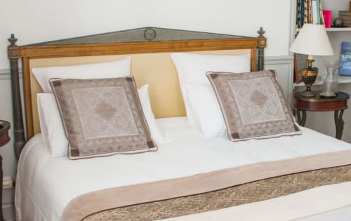 Suite Chambre Sainte Croix du Mont Manoir de la Fieffe Lit