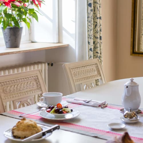 Petit déjeuner détail Salle à manger Manoir de la Fieffe