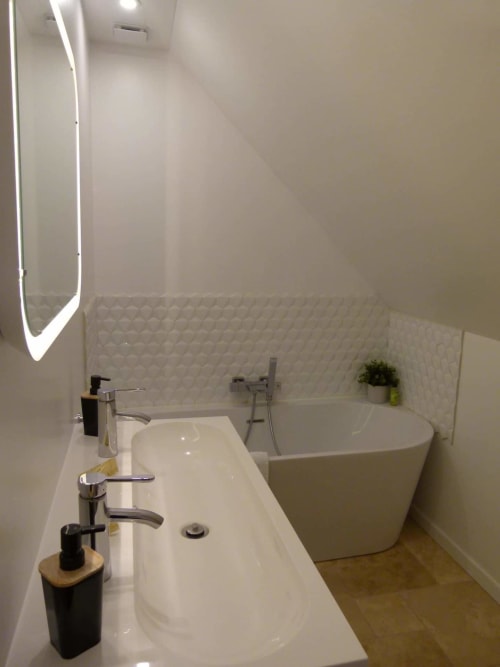 Salle de bain baignoire, normandie