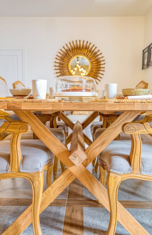 la table du petit déjeuner villa figue blanche
