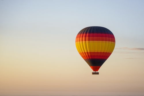 hot-air ballooning in Burgundy