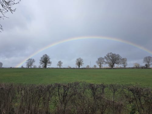 Bel arc en ciel, janvier 2021, Target- Allier- Rhone Alpes- Bourbonnais- énergie à Chante Cristal