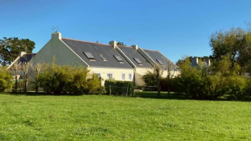 vue extérieure maisons "grands sables", "Port-andro" et "Le Bugul" à belle île en mer - possibilité de réserver votre séjour en ligne sur le site internet les maisons de Kerdavid'île
