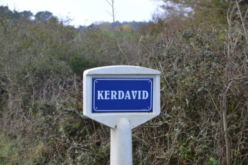 panneau "Kerdavid", locmaria, belle île en mer - kerdavid'île