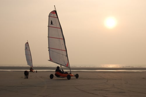 Char à voile en Baie de somme