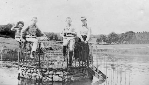 Children at Château le Brossay 