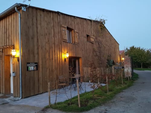 Façade illuminée - Gîte ferme du tertre 