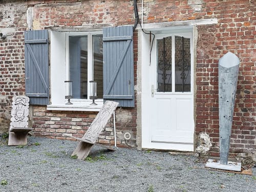 Entrée de la maisonnette - Gites au grand air