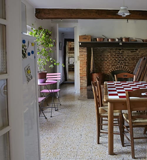 table vintage - Gites au grand air