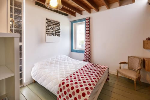chambre avec lit double -Gites au grand air