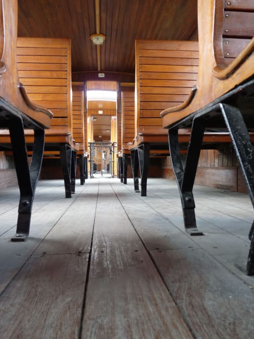 Intérieur train du chemin de fer de la Baie de Somme